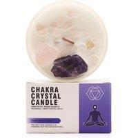 KDMD Chakra Crystal Candles - Third Eye Chakra in Purple