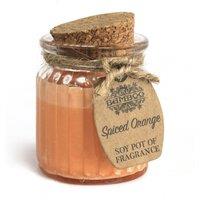 KDMD Spiced Orange Soy Pot of Fragrance Candles - (Set of 2) in Brown