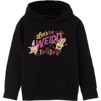 SpongeBob SquarePants Girl's Hoodie | Black | Official Merch | Size: 3-4 Years
