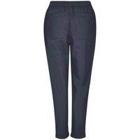 Weird Fish Women's Malorri Cotton Chino Trousers in Navy | Size: 14