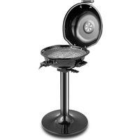 Costway Electric BBQ Grill Portable Standing Grill w/Grilling Rack in Black