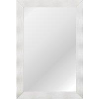 Costway Farmhouse Wall Mirror 106CM x71CM Wood Vanity Wall Mirror in White | Size: 106 cm x71 cm