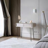 CARME HOME Piper Mocha 2 Drawers Dressing Table in Brown