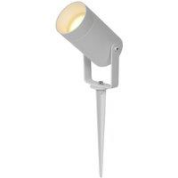 Lucide 'TAYLOR' Dimmable Outdoor Tiltable Spike Garden Spotlight 1xGU10 in White
