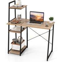 Costway Home Office Desk Computer Desk PC Laptop Workstation-Natrual in Natural