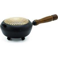 KDMD Large Iron Censer Incense Burner - Gold detail in Grey