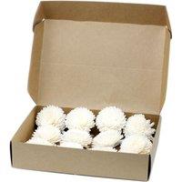 KDMD Natural Diffuser Flowers - Lrg Carnation on String - (Set of 12) in White