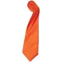 Premier Men's Plain Satin Tie (Narrow Blade) Pack of 2 in Terracotta