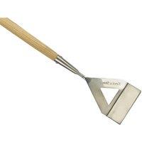 Kent & Stowe Stainless Steel Long Handled 'Dutch Hoe' in Beige
