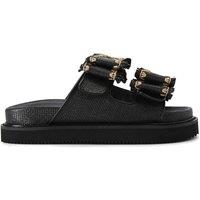 KG Kurt Geiger Women's 'Robbie' Fabric Sandals in Black | Size: 4