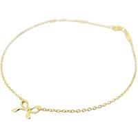 Harfi Women's Dainty Bow Tie Bowknot Gold Plated Charm Bracelet | Size: 19 cm
