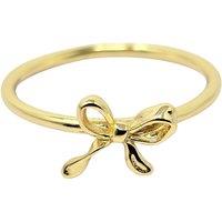 Harfi Women's Bow Tie Bowknot Thin Gold Plated Stacking Ring