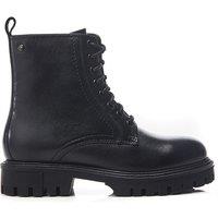 Moda In Pelle Women's 'Presses' Leather Ankle Boots in Black | Size: 3