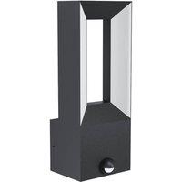 Eglo Riforano Metal Integrated LED IP44 Outdoor Wall Light in Black
