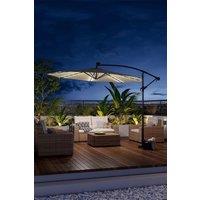 Cantilever Garden Parasol with 32 LED Light?Base not included?