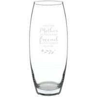 Personalised Memento Company Women's Personalised 'First My Mother, Forever My Friend' Bullet Vase in Clear