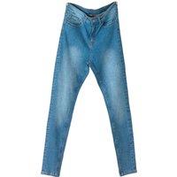 mysmartbuy Women's Skinny Jeans with Button Closure, Zip Fly Fastening & 5 Pockets - Stretchy Super Soft Comfortable Mid-Rise Denim Trousers
