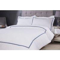 New Edge Blinds Carlton Embroidered Duvet Set in Blue | Size: Double