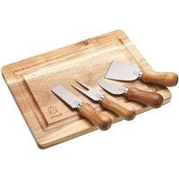Artesa Acacia Wood Cheese Board & Utensils in Beige