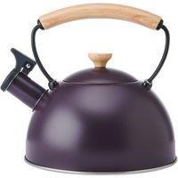 La Cafetiere 1.6L Whistling Kettle in Purple, Stainless Steel Stove Top Kettle in Purple