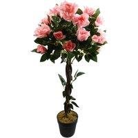 Leaf Artificial Pink Rose Tree Wedding Twisted Vine Detail 90cm (3ft)