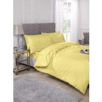 New Edge Blinds Percale Duvet Set in Yellow | Size: Double