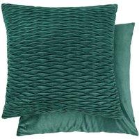 New Edge Blinds Millie Collection Soft Velvet Cushion Cover in Green | Size: 43 cm x 43 cm