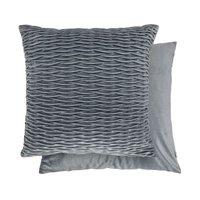 New Edge Blinds Millie Collection Soft Velvet Cushion Cover in Grey | Size: 43 cm x 43 cm