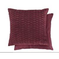 New Edge Blinds Millie Collection Soft Velvet Cushion Cover in Red | Size: 43 cm x 43 cm