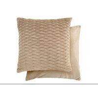 New Edge Blinds Millie Collection Soft Velvet Cushion Cover in Natural | Size: 43 cm x 43 cm