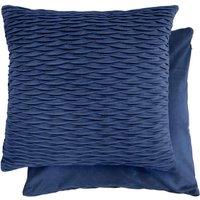 New Edge Blinds Millie Collection Soft Velvet Cushion Cover in Blue | Size: 43 cm x 43 cm