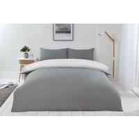 New Edge Blinds Brights Reversible Duvet in Grey | Size: Double