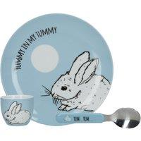 Creative Tops Into The Wild' Little Explorer Bunny 3 Piece Breakfast Dinner Set