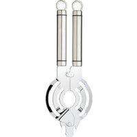 KitchenCraft Stainless Steel 2-in-1 Bottle & Jar Opener, Oval Handled in Silver