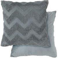 New Edge Blinds Newton Zig Zag Collection Soft Touch Cushion Cover in Grey | Size: 43 cm x 43 cm