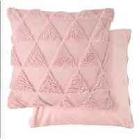 New Edge Blinds Newton Triangle Collection Soft Touch Cushion Cover in Pink | Size: 43 cm x 43 cm
