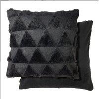 New Edge Blinds Newton Triangle Collection Soft Touch Cushion Cover in Black | Size: 43 cm x 43 cm
