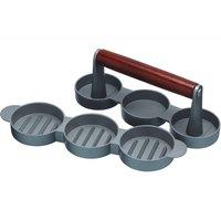 KitchenCraft Mini Burger Press in Silver