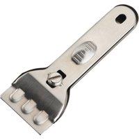 KitchenCraft Ceramic Hob Scraper, Stainless Steel in Silver