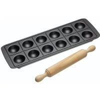 KitchenCraft Italian Non-Stick Ravioli Mould in Black
