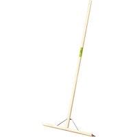 Pegdev Industrial Rubber Floor Squeegee 24" with Wooden Handle & Bracket in Light Oak