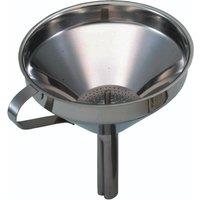 KitchenCraft 13cm Funnel With Removable Filter in Black