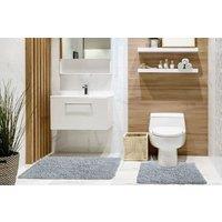New Edge Blinds Tumble Twist Collection Pure Cotton 2pc Bath set in Grey | Size: 50 cm x 80 cm