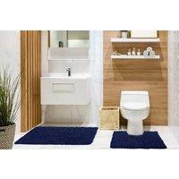 New Edge Blinds Tumble Twist Collection Pure Cotton 2pc Bath set in Blue | Size: 50 cm x 80 cm