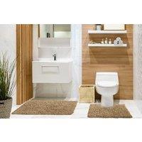 New Edge Blinds Tumble Twist Collection Pure Cotton 2pc Bath set in Brown | Size: 50 cm x 80 cm