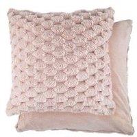 New Edge Blinds Leah Collection Deluxe Cushion Cover in Pink | Size: 43 cm x 43 cm
