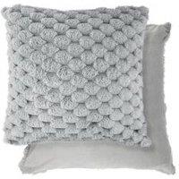 New Edge Blinds Leah Collection Deluxe Cushion Cover in Silver | Size: 43 cm x 43 cm
