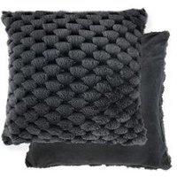 New Edge Blinds Leah Collection Deluxe Cushion Cover in Black | Size: 43 cm x 43 cm