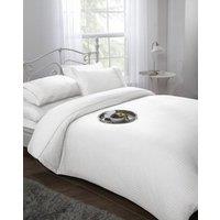 New Edge Blinds Carlton Collection Duvet Set in White | Size: Double