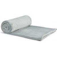 New Edge Blinds Plush Collection Flannel Fleece Super Soft Throw in Grey | Size: 200 cm x 240 cm